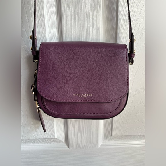 Marc Jacobs Bags Marc Jacobs Mini Rider Leather Crossbody Bag Eggplant Poshmark